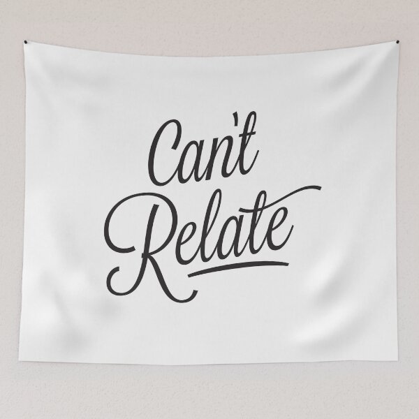 Item preview, Can't Relate - black script type designed and sold by VonBraun.