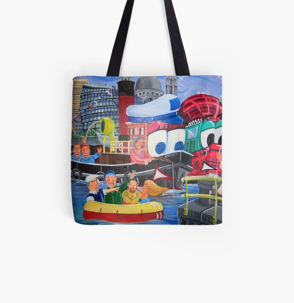 Tuffy and Portwey All Over Print Tote Bag