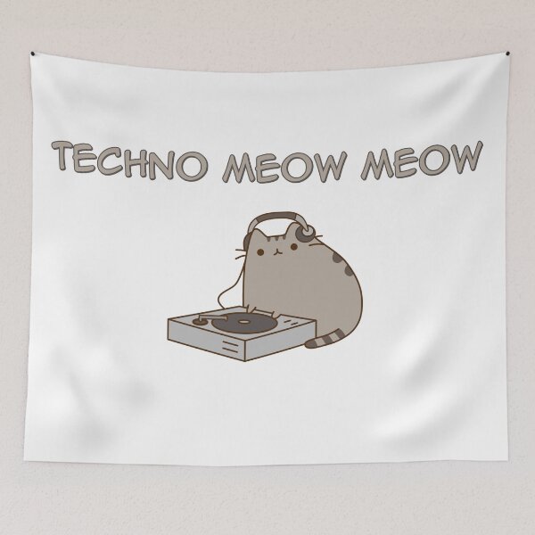 Artikelvorschau, Techno Meow Meow Katze entworfen und verkauft von DragonSpirit95.