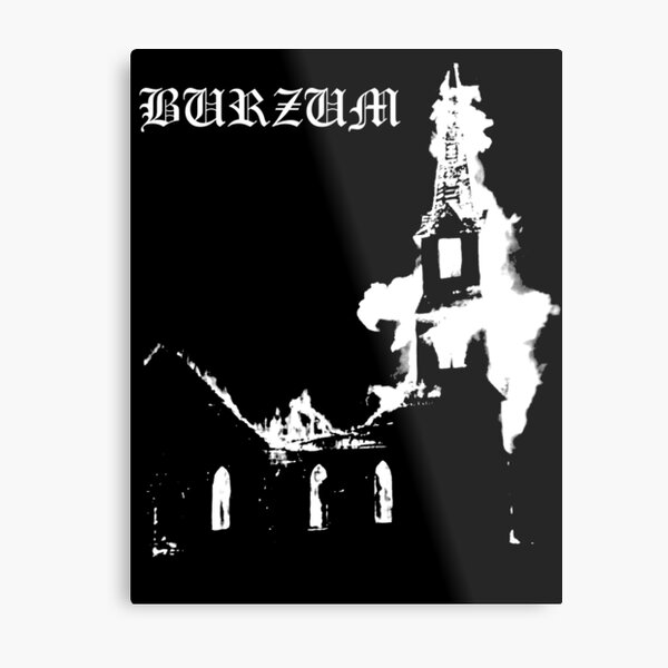 Burning Church Metal Print