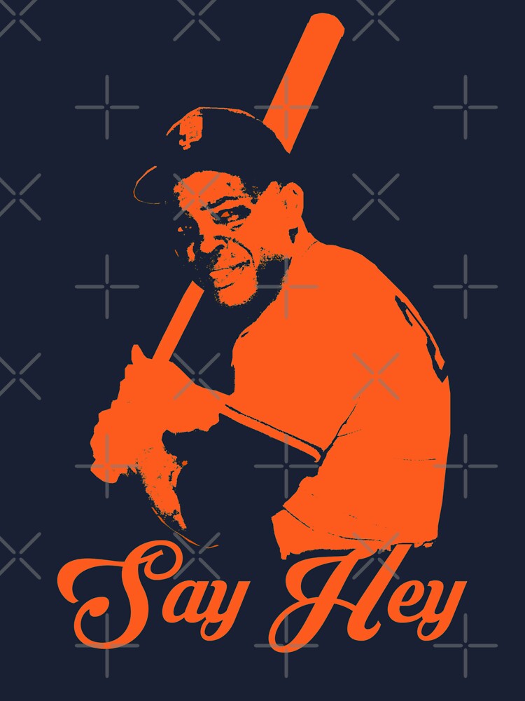 Willie Mays Name & Number T-Shirt - Orange - Tshirtsedge