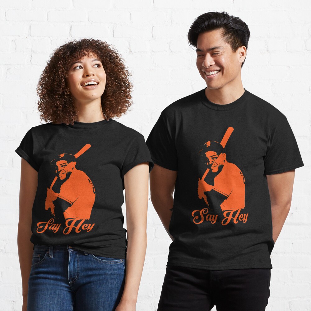 Willie Mays Name & Number T-Shirt - Orange - Tshirtsedge