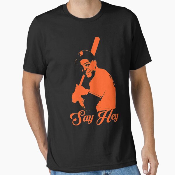 Item preview, Say Hey - Willie Mays - Orange Stencil designed and sold by threeampersands.