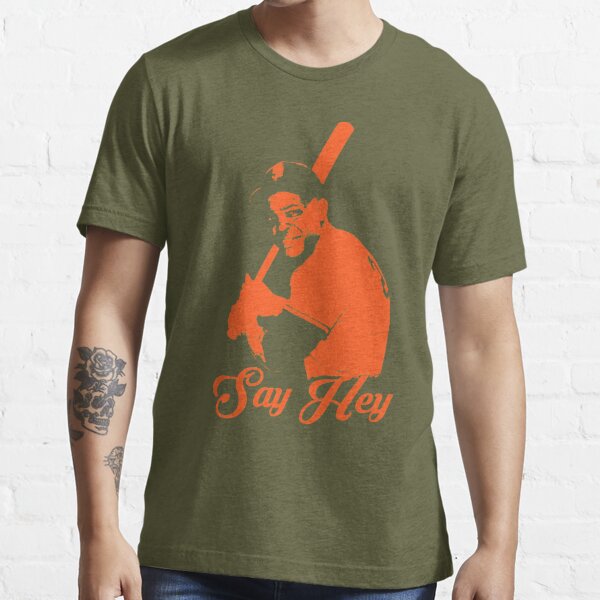 Willie Mays Name & Number T-Shirt - Orange - Tshirtsedge