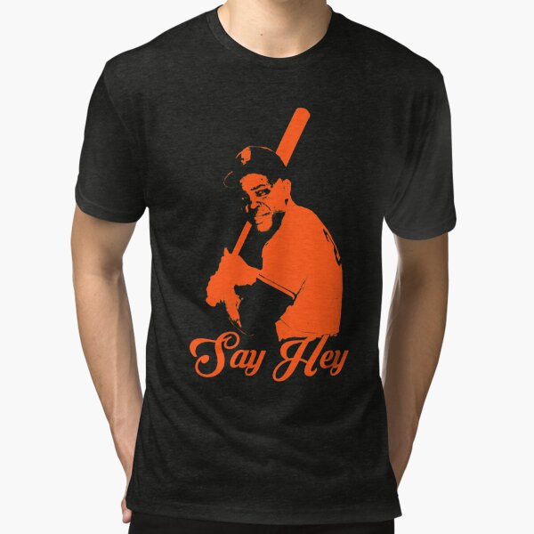 Willie Mays Name & Number T-Shirt - Orange - Tshirtsedge