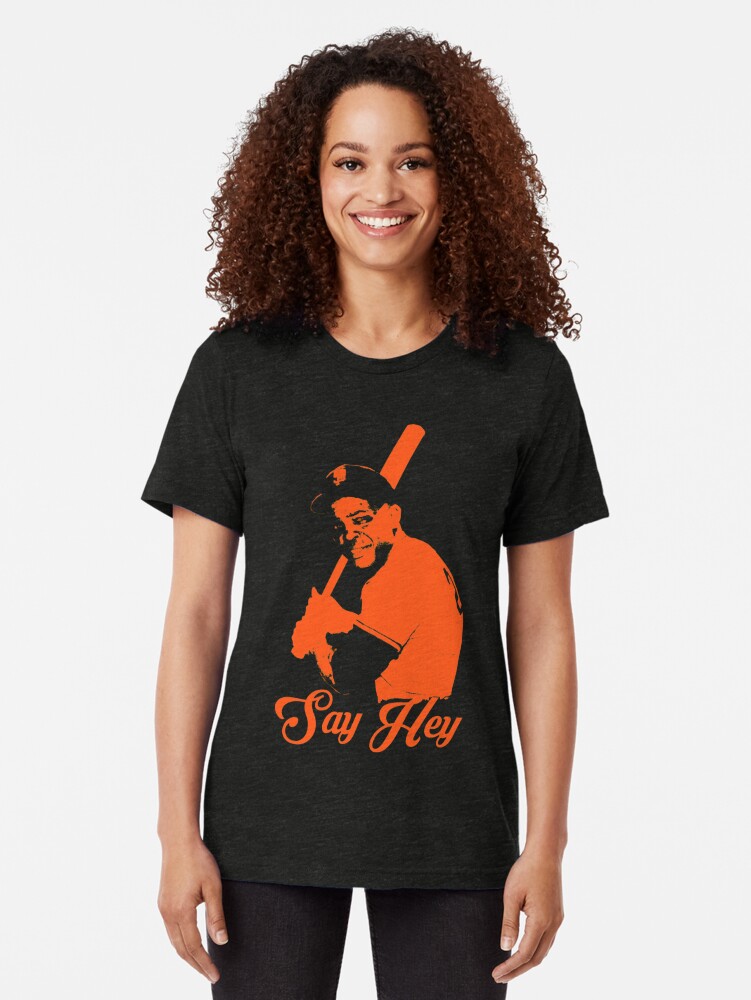 Willie Mays Name & Number T-Shirt - Orange - Tshirtsedge