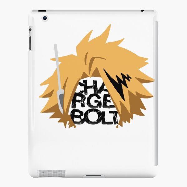 My Hero Academia Denki Kaminari Chargebolt Logo Black Version iPad Snap Case