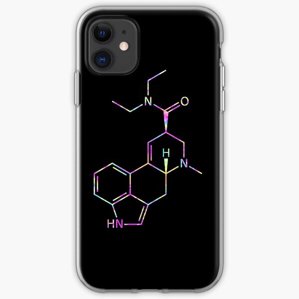 LSD Molecule (Psychedelic) iPhone Soft Case