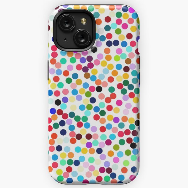 Mint green white distressed spots polka dots iphone phone