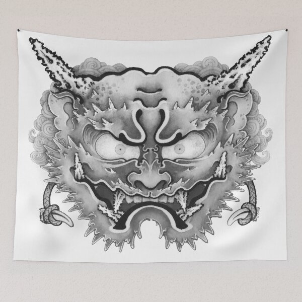 Item preview, SETSUBUN DEMON UKIYO-E Style BK designed and sold by yakudo-kan.