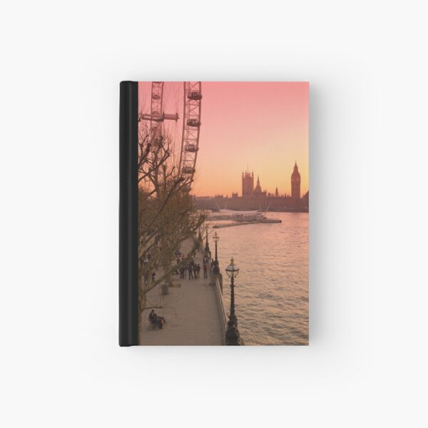 UK, England, London, Big Ben and London Eye (Alan Copson ©) Hardcover Journal