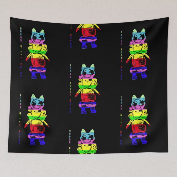 Item preview, Super Rainbow Kitty ...  designed and sold by Helen Corr.