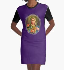 Virgin Mary Graphic T-Shirt Dress