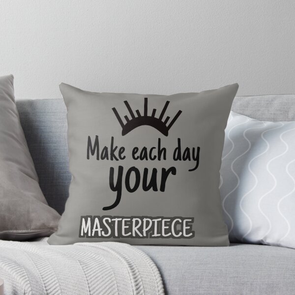 Item preview, Make each day your masterpiece an inspirational quote print designed and sold by sstusard.
