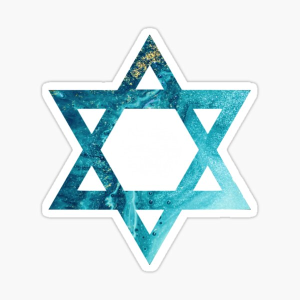 Ocean Star of David Sticker