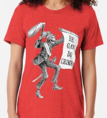 Sei Homosexuell Verbrechen Vintage T-Shirt
