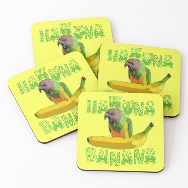 Item preview, Senegal Parrot Funny Hakuna Banana Meme designed and sold by RiffXS.