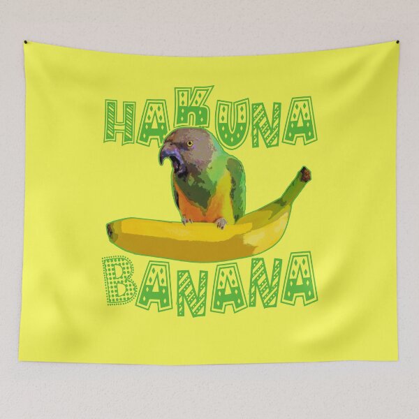 Item preview, Senegal Parrot Funny Hakuna Banana Meme designed and sold by RiffXS.