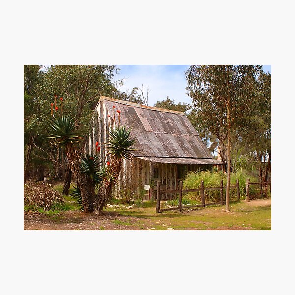Item preview, Old wooden hut, pioneer village, Australia designed and sold by FranWest.