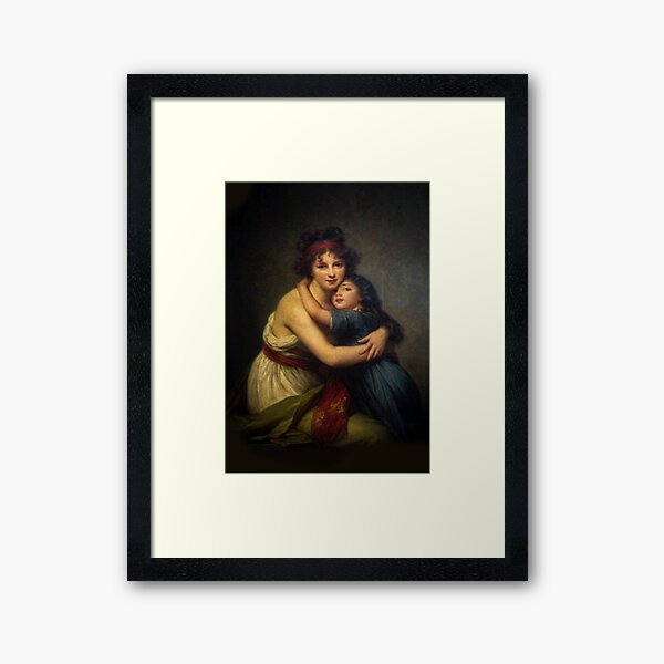 Louvre Paris - Vigee Le Brun - Self-Portrait Framed Art Print