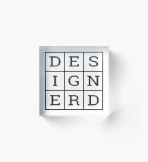 Design Nerd Acrylic Block