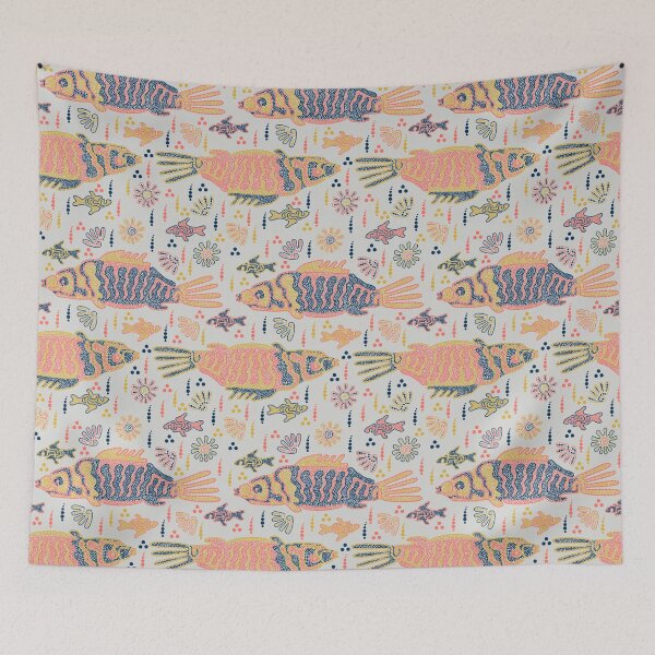Item preview, Fish and shells. Australian Aboriginal art designed and sold by Julia Faranchuk.