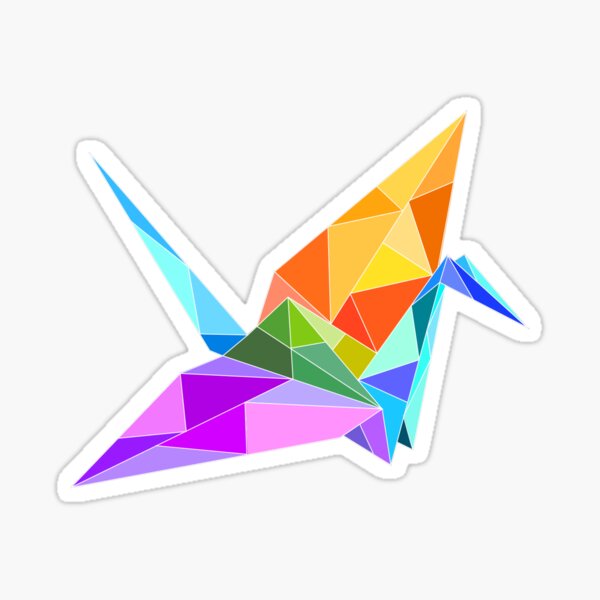 Item preview, Geometric Paper Crane designed and sold by staph.