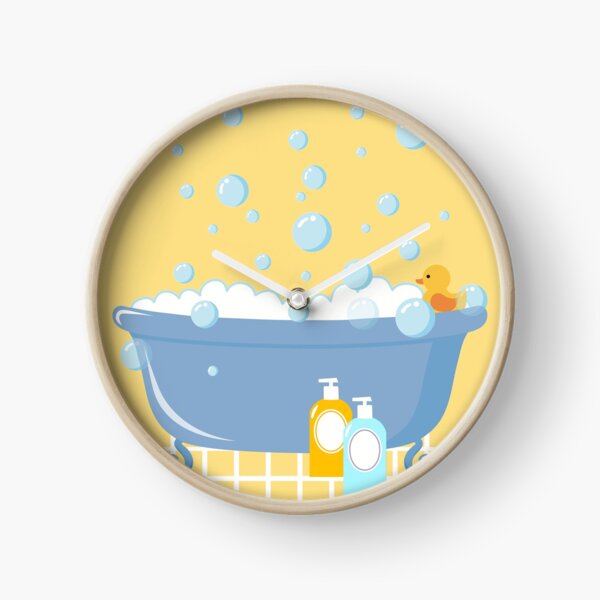 Bubble Bath Tub Clock