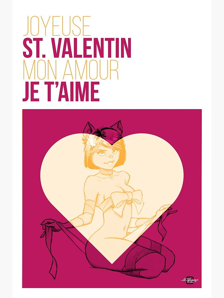 Thumbnail 2 of 2, Greeting Card, Valentine’s day card designed and sold by fligans.