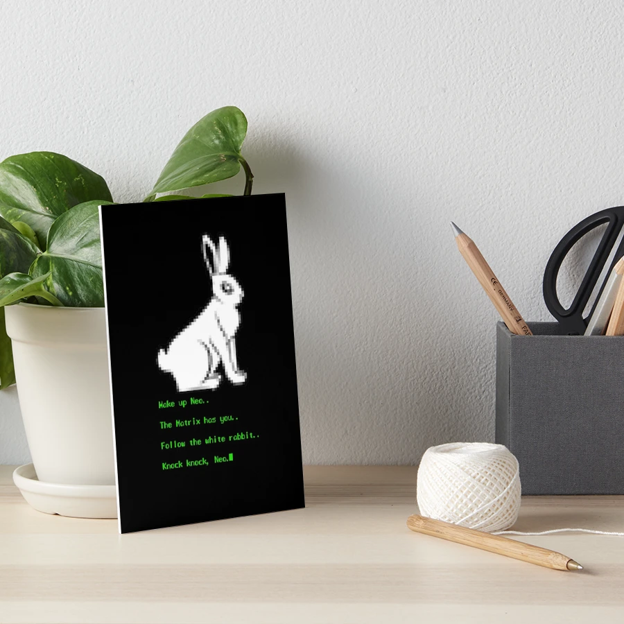 Wake up Neo, Follow the White Rabbit