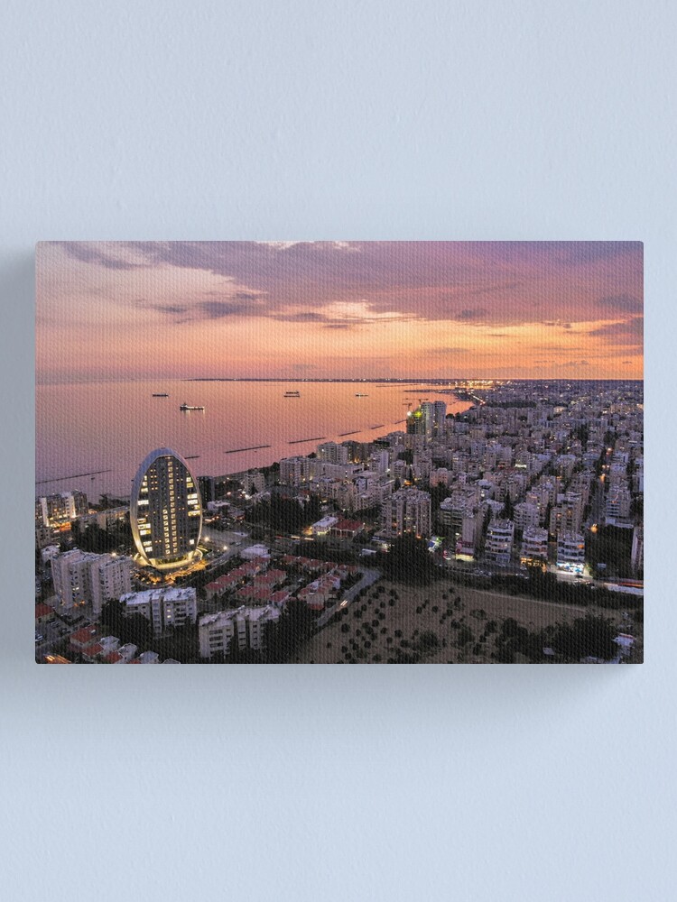 "Limassol Skyline" Canvas Print by DRONY Redbubble