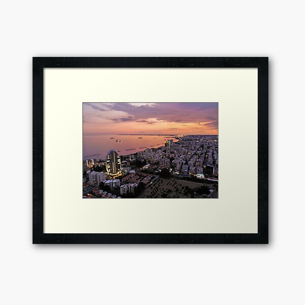 Limassol Skyline Framed Art Print