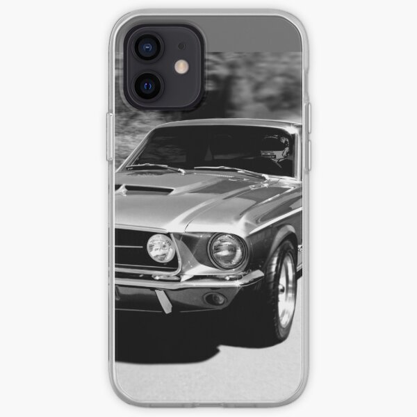 1967 Ford Mustang B/W iPhone Soft Case