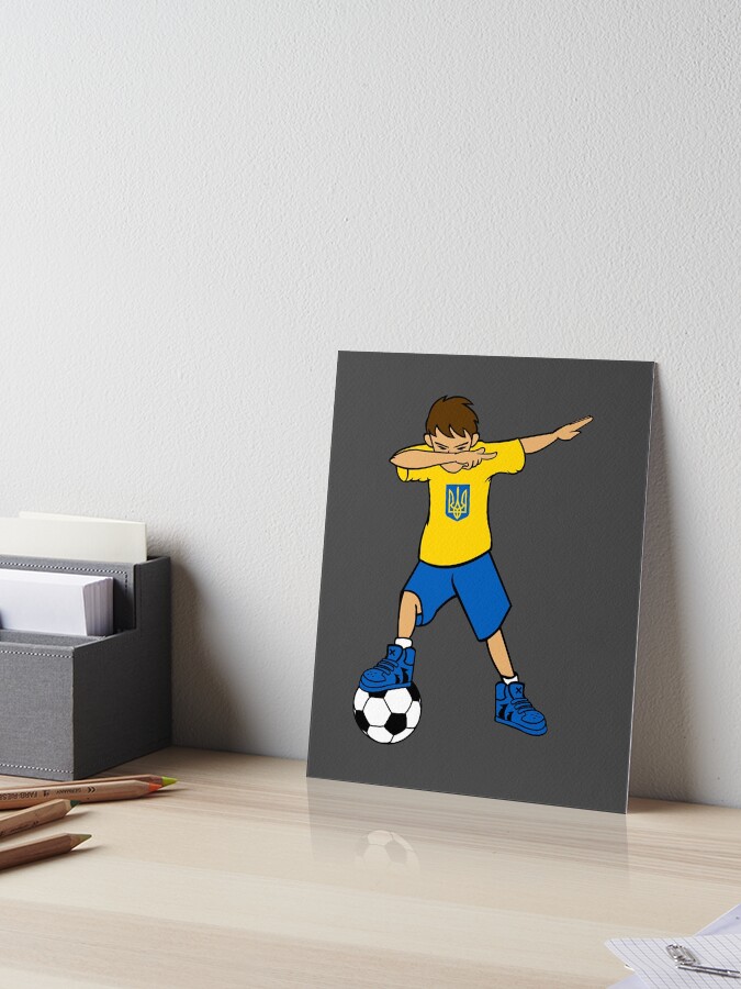 Dabbing Soccer Boy T Shirt Ukraine Ukrainians Football