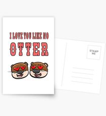 Otter - I love you like no otter Postkarten