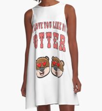 Otter - I love you like no otter A-Linien Kleid