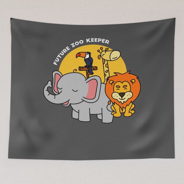 Item preview, Future Zoo Keeper African Safari Boys Girls Art Gift designed and sold by melsens.