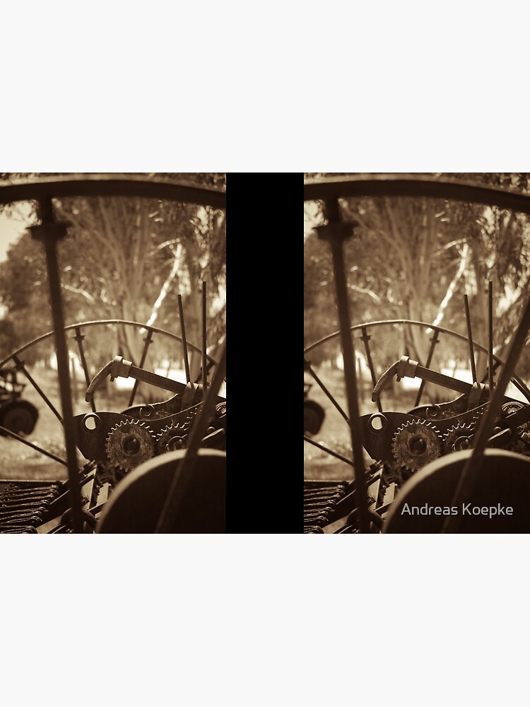 Thumbnail 3 of 3, Journal, Rusting farm equipment - sepia designed and sold by mistered.