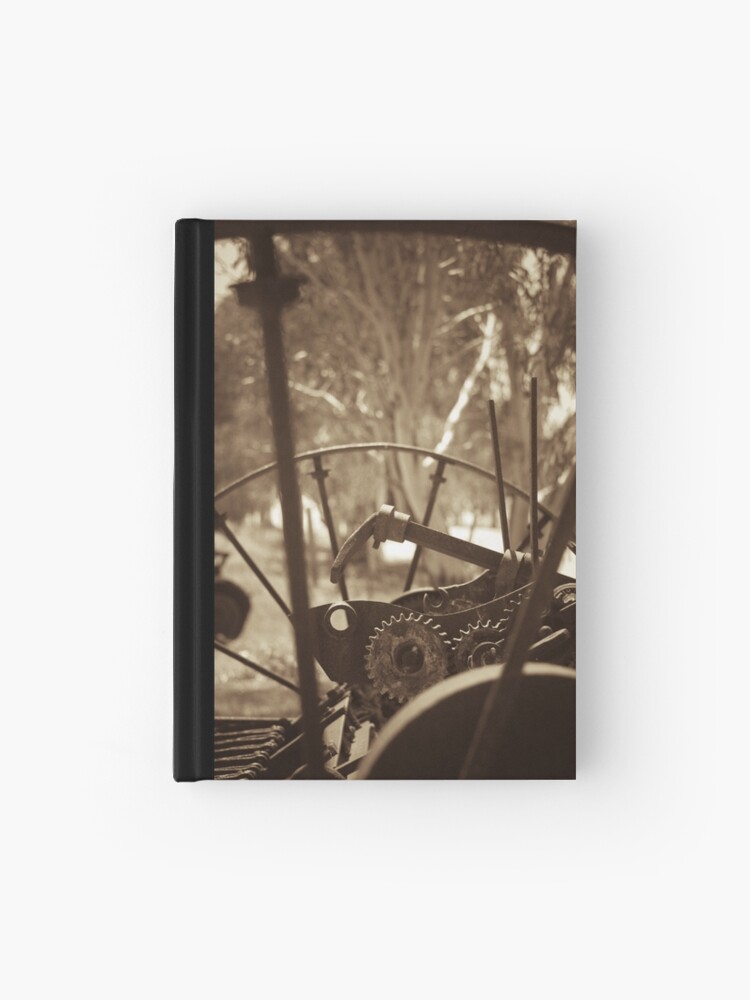 Thumbnail 1 of 3, Journal, Rusting farm equipment - sepia designed and sold by mistered.