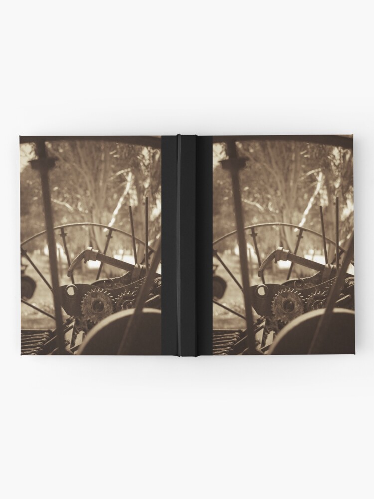 Thumbnail 2 of 3, Journal, Rusting farm equipment - sepia designed and sold by mistered.