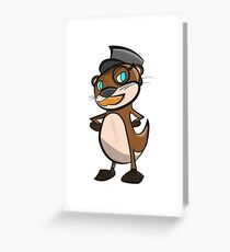Otter Detektiv Inspektor Grußkarte