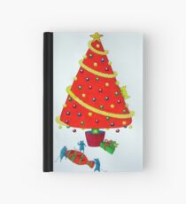 Orange Xmas Tree Hardcover Journal
