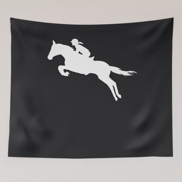 Item preview, English Riding Hunter Jumper Girl Riding Horse Art Gift designed and sold by melsens.