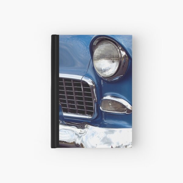 1955 Blue Chevy Front End Hardcover Journal