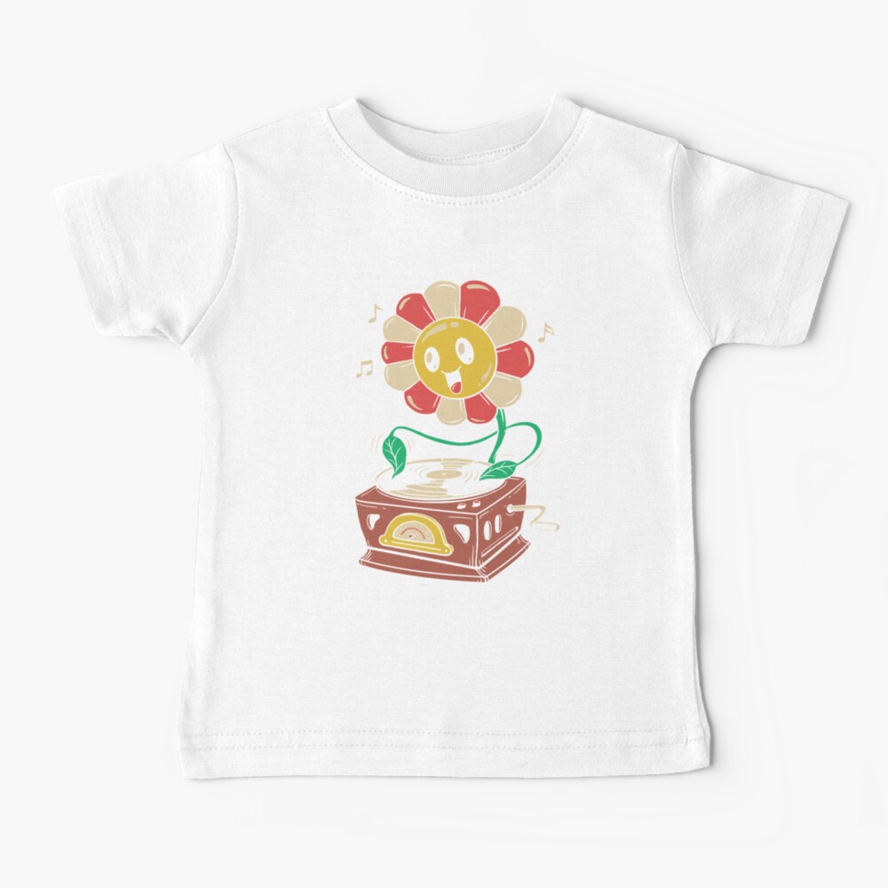 Vinyl Flower Baby T-Shirt