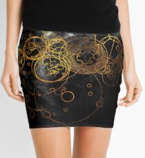 Time Lord Writing (black) Mini Skirt
