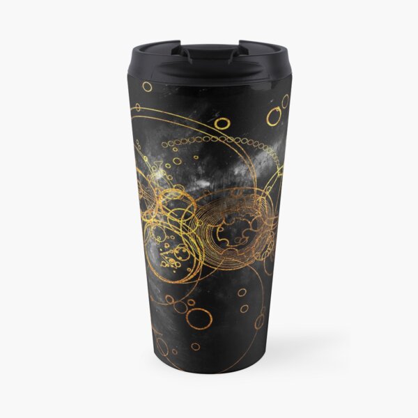 Time Lord Writing (black) Travel Mug