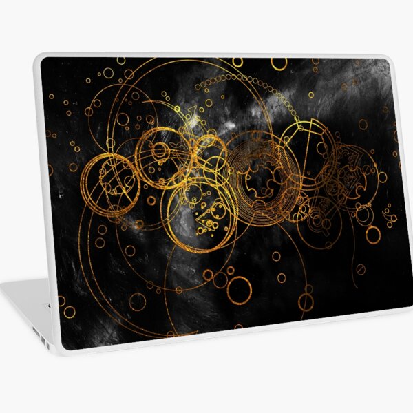 Time Lord Writing (black) Laptop Skin