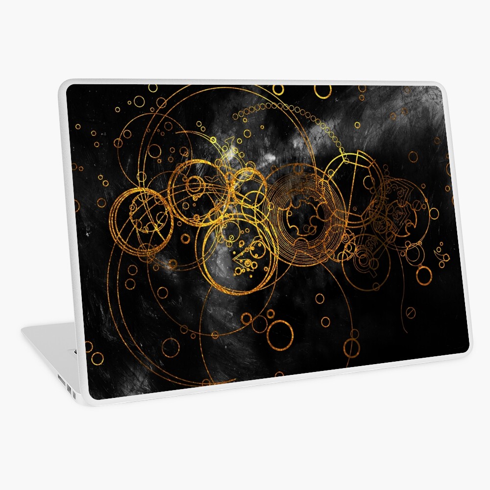 Time Lord Writing (black) Laptop Skin