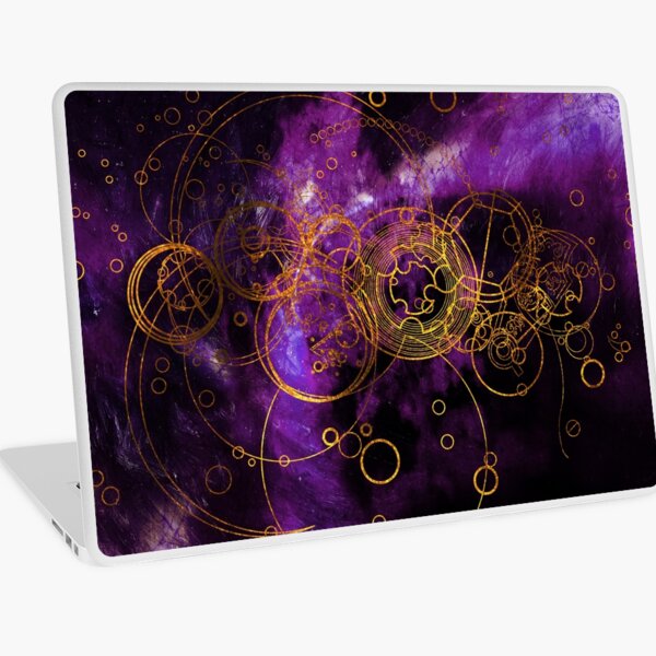 Time Lord Writing (purple) Laptop Skin